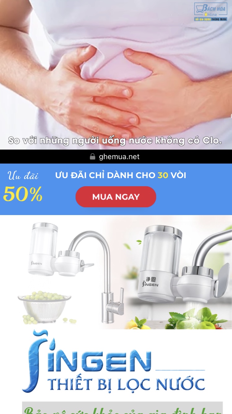 Bộ lọc nước mini