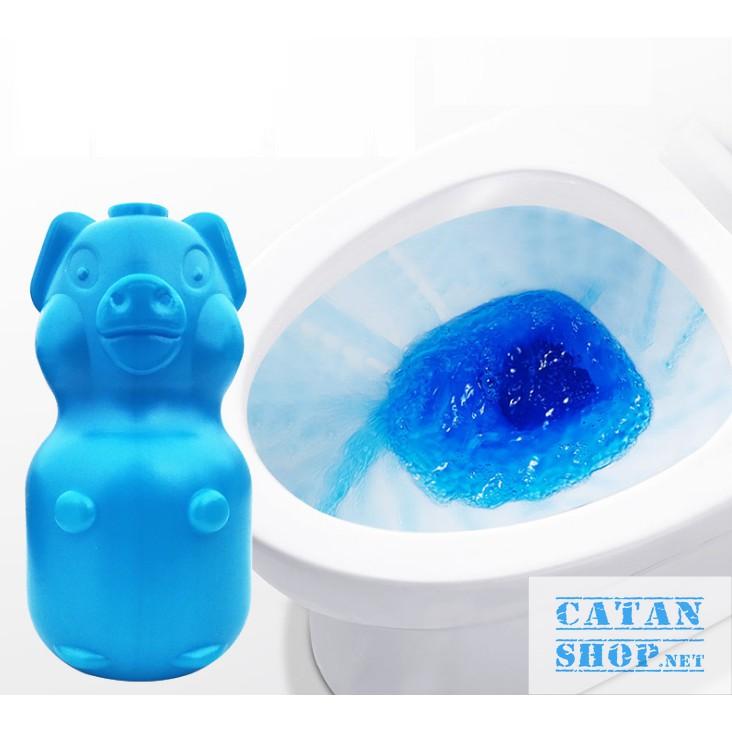 Lọ hình heo thả bồn cầu diệt khuẩn, khử mùi, tẩy siêu sạch, mùi thơm diệu nhẹ giúp giữ vệ sinh bồn cầu luôn sạch sẽ