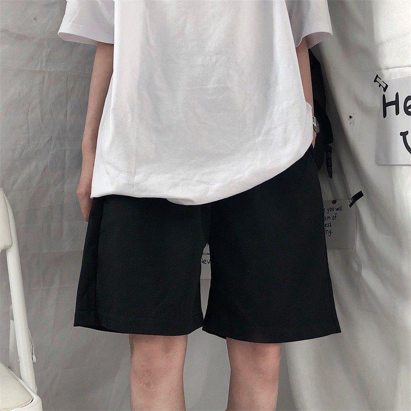 Có Bigsize - Quần short unisex vải dù lụa dãn lên form cực đẹp cực mát túi khóa kéo tiện dụng