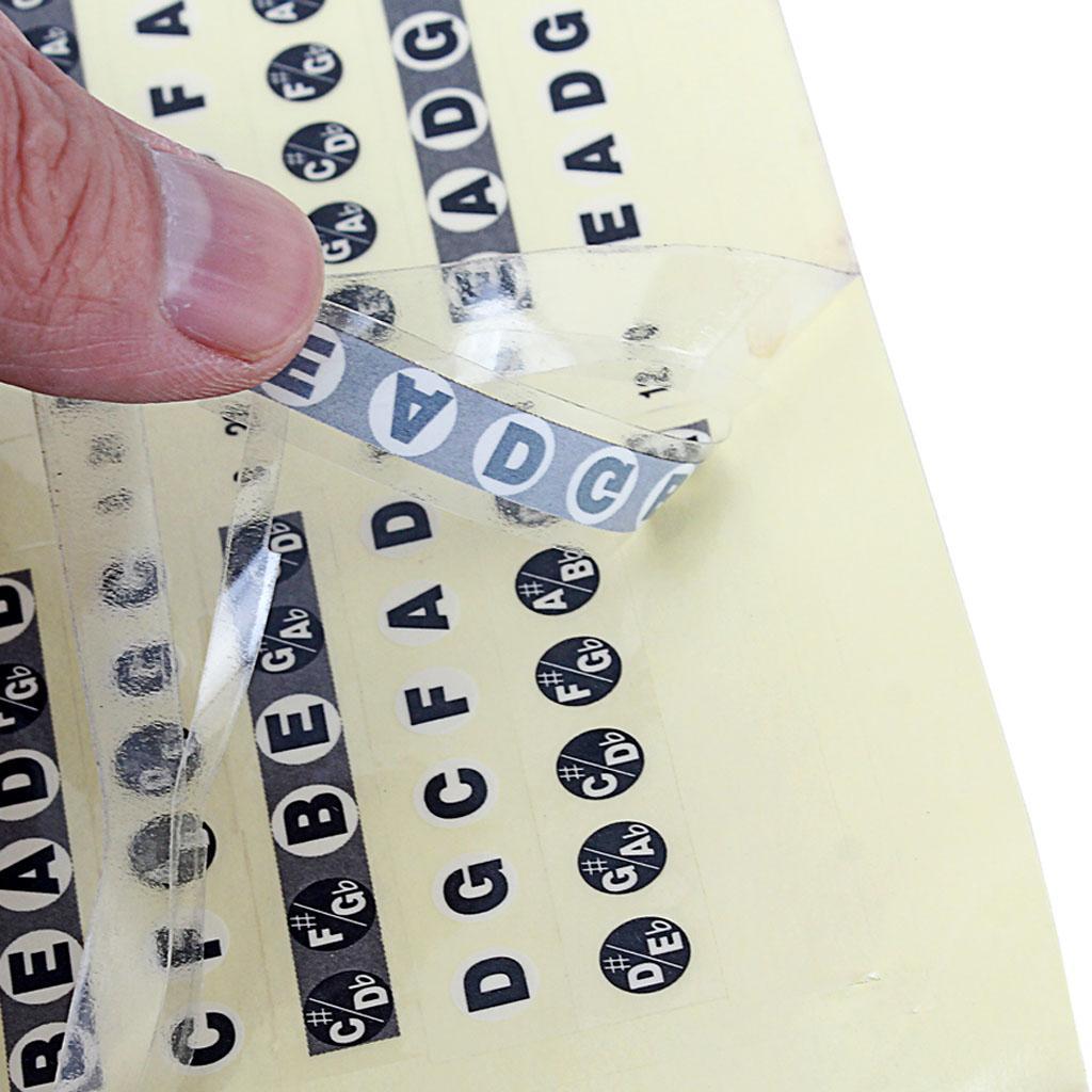 Guitar Fretboard Stickers Fret Notes Musical Scale Label for Beginners