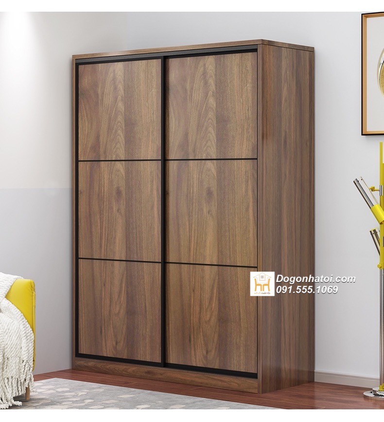Tủ quần áo cánh lùa gỗ công nghiệp đẹp 2m x 1m8 - TA231