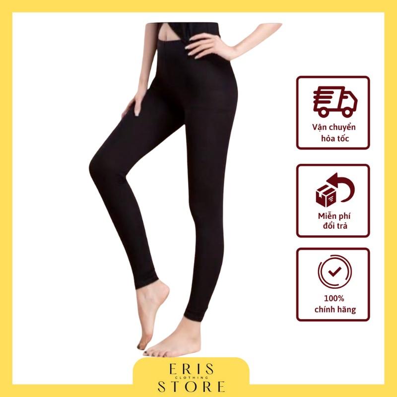 Quần legging nữ ERIS cạp cao form ôm dài mặc tôn dáng, tập gym