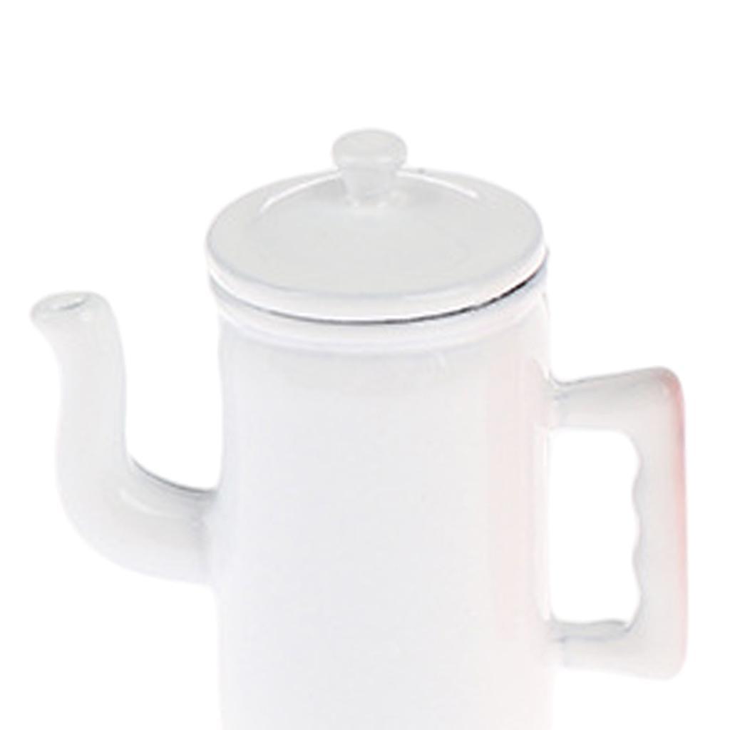 1/12 Doll House Miniature Alloy Kettle Pot Baby Doll Kitchen Bedroom Accs