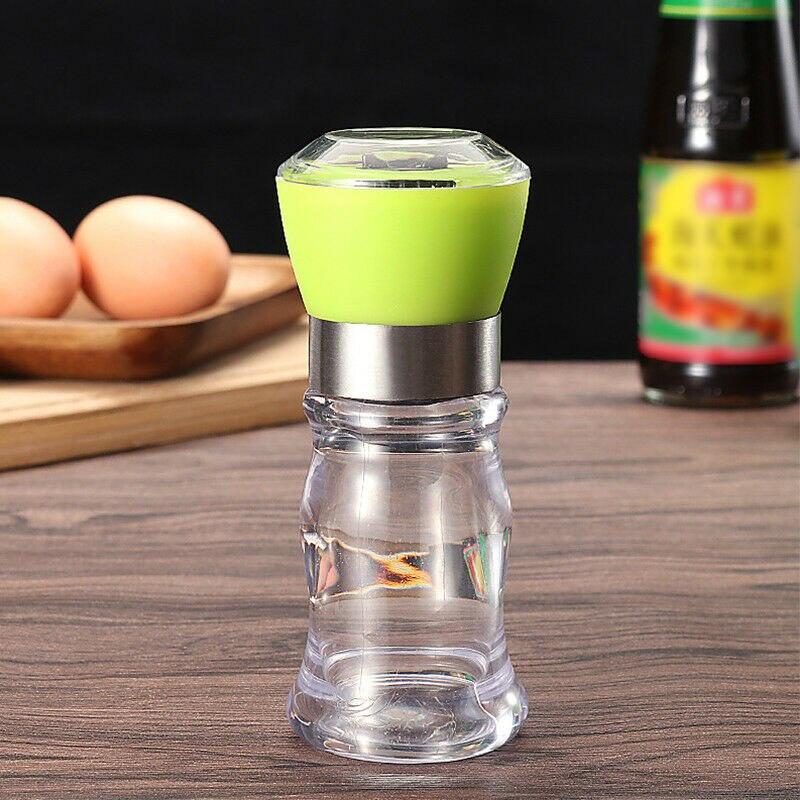 Stainless Steel Pepper Grinder Mill Manual Grinder Bottle Food Herb Grinders Spice Jar Containers Kitchen Gadgets Spice Bottles