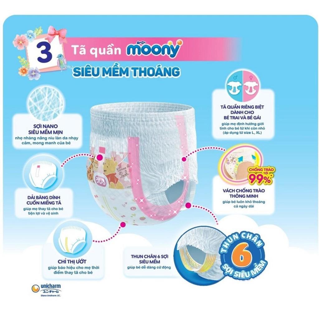 Tã - Bỉm quần Moony XXL26 bé trai (13-25kg)