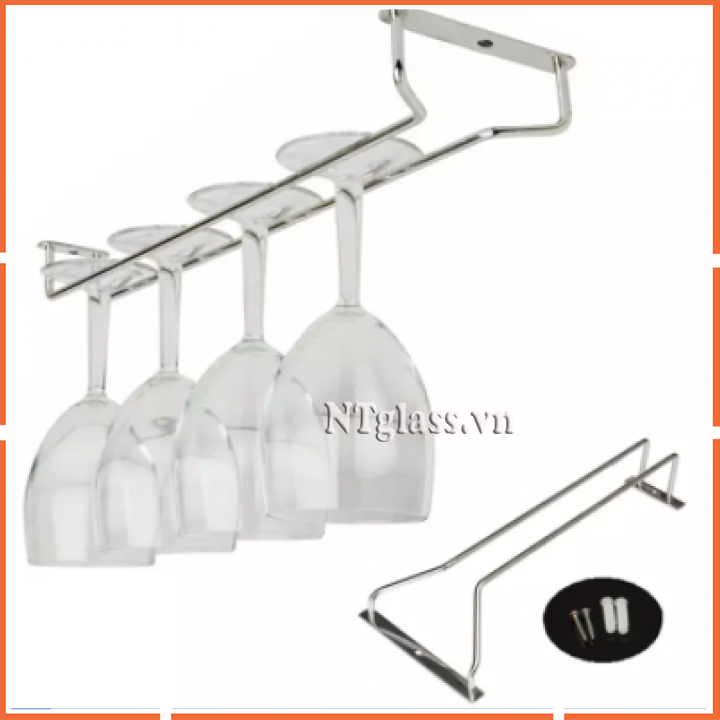 Giá treo ly inox 304 cao cấp 1 hàng
