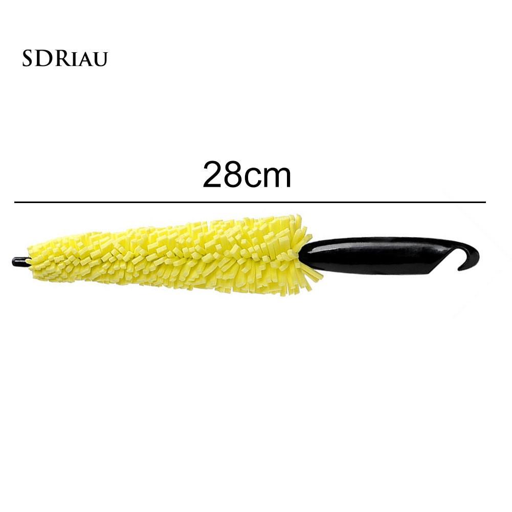 Bàn chải tay cầm nhựa làm sạch bánh xe hơi tiện dụng