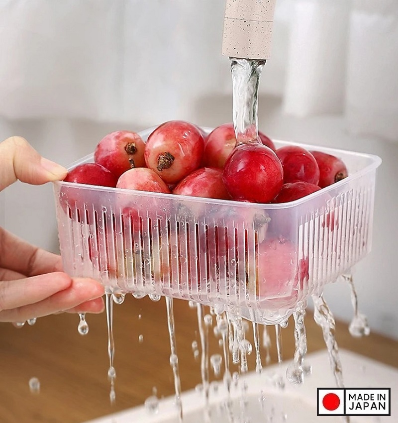 Bộ hộp thực phẩm 2 lớp Nhật Bản 1.1L