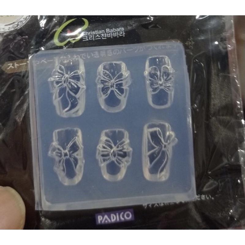 Khuôn silicon 6 nơ ngang, khuôn nơ silicon