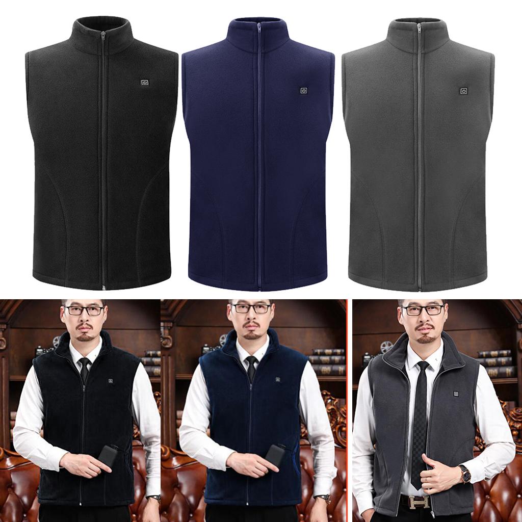 USB Heated Vest Winter Warm Washable Heating Vest Jacket For Hiking Travel