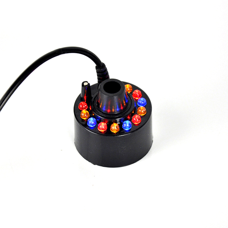 Máy phun tạo sương mù cho bể cảnh mini kèm đèn led 12 bóng nhiều màu