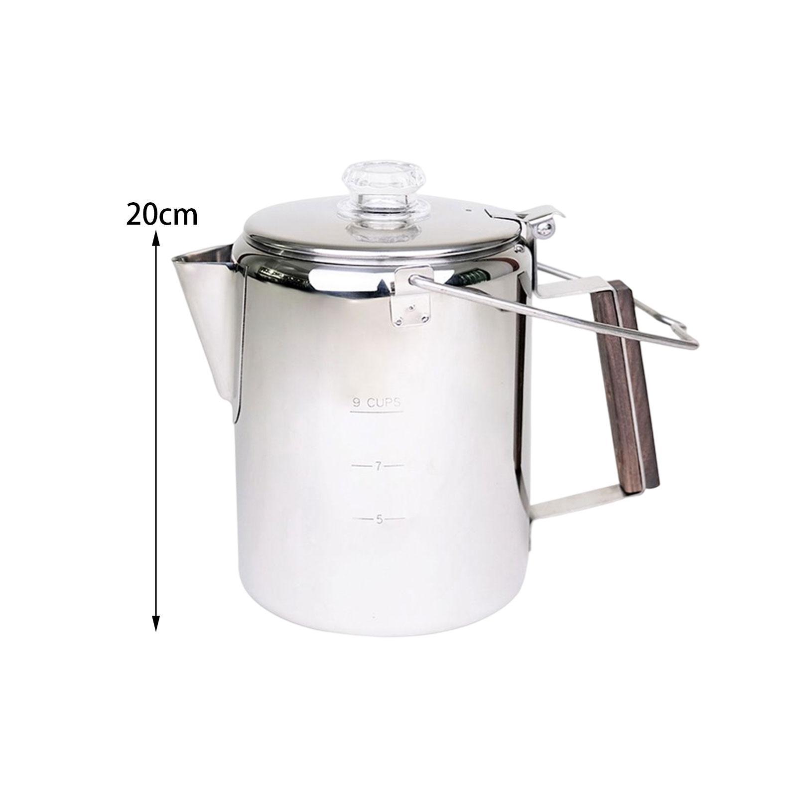 Coffee Percolator Camping, Durable Stainless Steel Campfire Coffee Brewer  Top, Camping Coffee Pot for Outdoor Brew Coffee Stovetop