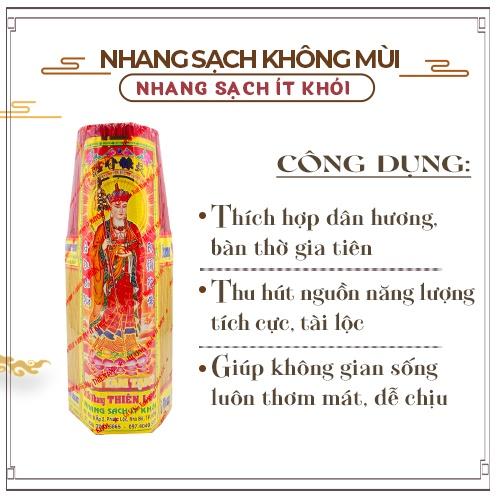 Nhang Sạch Đặc Biệt Không Mùi Không Cay Mắt Thiên Lộc An Toàn Cho Trẻ Em - Bó Đại 800 Nén