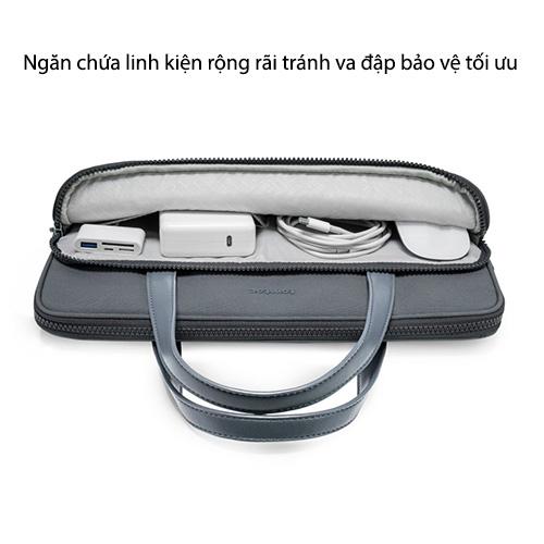 TÚI XÁCH TOMTOC (USA) BRIEFCASE PREMIUM DANHF CHO MACB 13”/14”, ULT.RABO.OK 13″ bảo vệ máy tính xách tay - HÀNG CHÍNH HÃNG