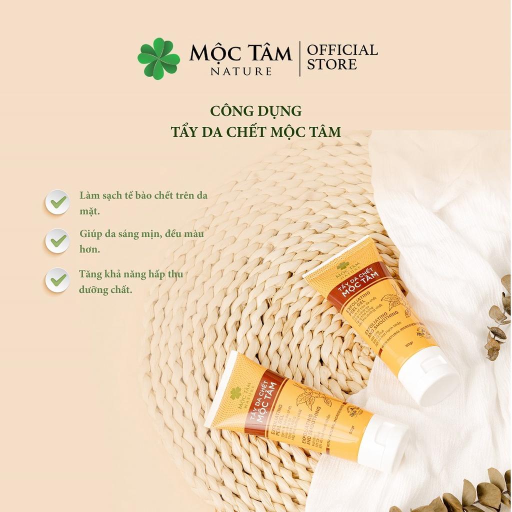 Tẩy Tế Bào Chết Mộc Tâm 50g - Tẩy Tế Bào Chết Vật Lý Sạch Lỗ Chân Lông, Da Sáng Khỏe (Mộc Tâm Nature)