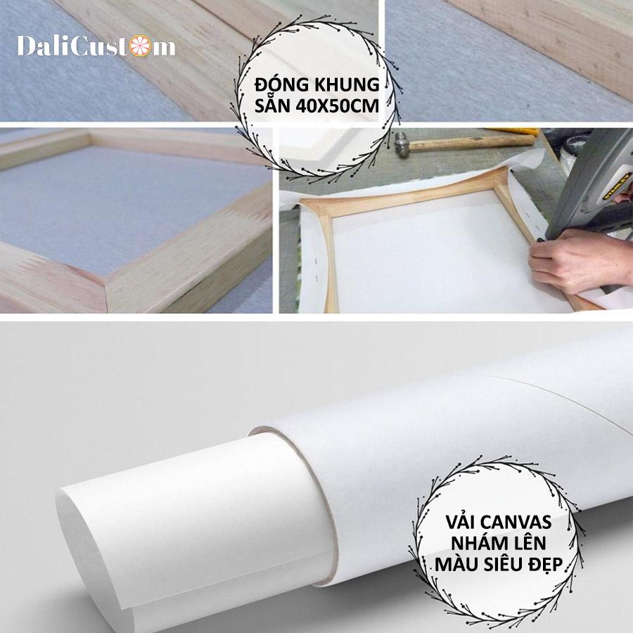 Tranh Tô Màu Số Hóa Jimin BTS On Stage 36 màu Căng Khung Sẵn 50x40cm