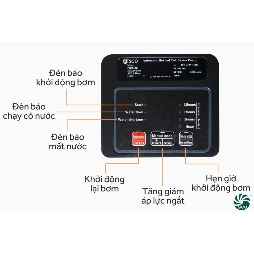 Máy bơm tăng áp điện tử ngoài trời SCO JD-280A 280W