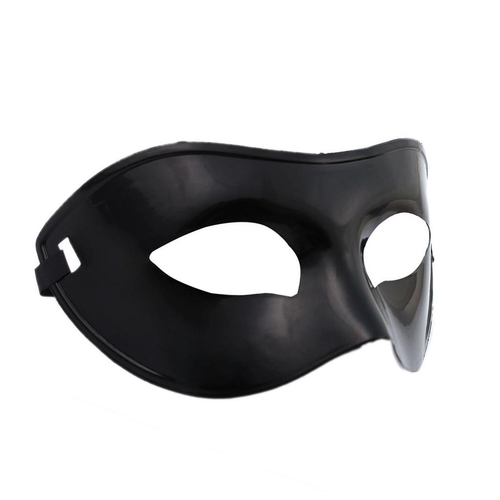 Men Masquerade Costume Ball Half Face Eye Mask Sexy Party Dress Black