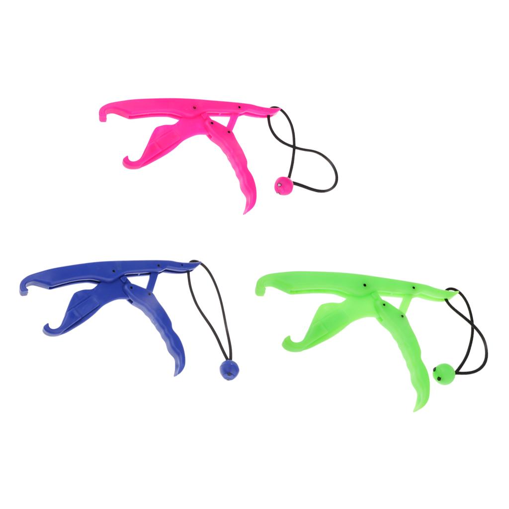 Floating Fish Grip Fishing Lip Grip Gripper Grabber Plier with Lanyard Pink