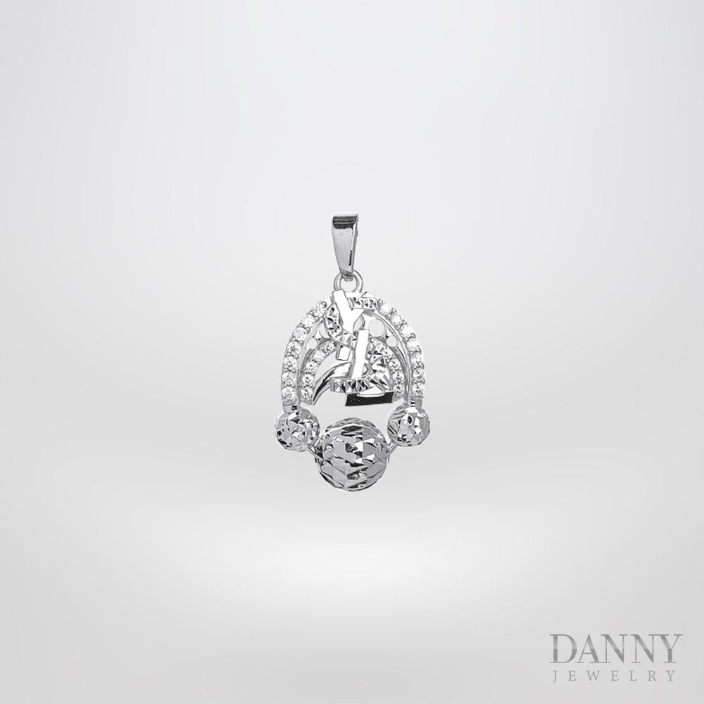 Mặt Dây Chuyền Nữ Bạc 925 Danny Jewelry Xi Bạch Kim DI4GZ020