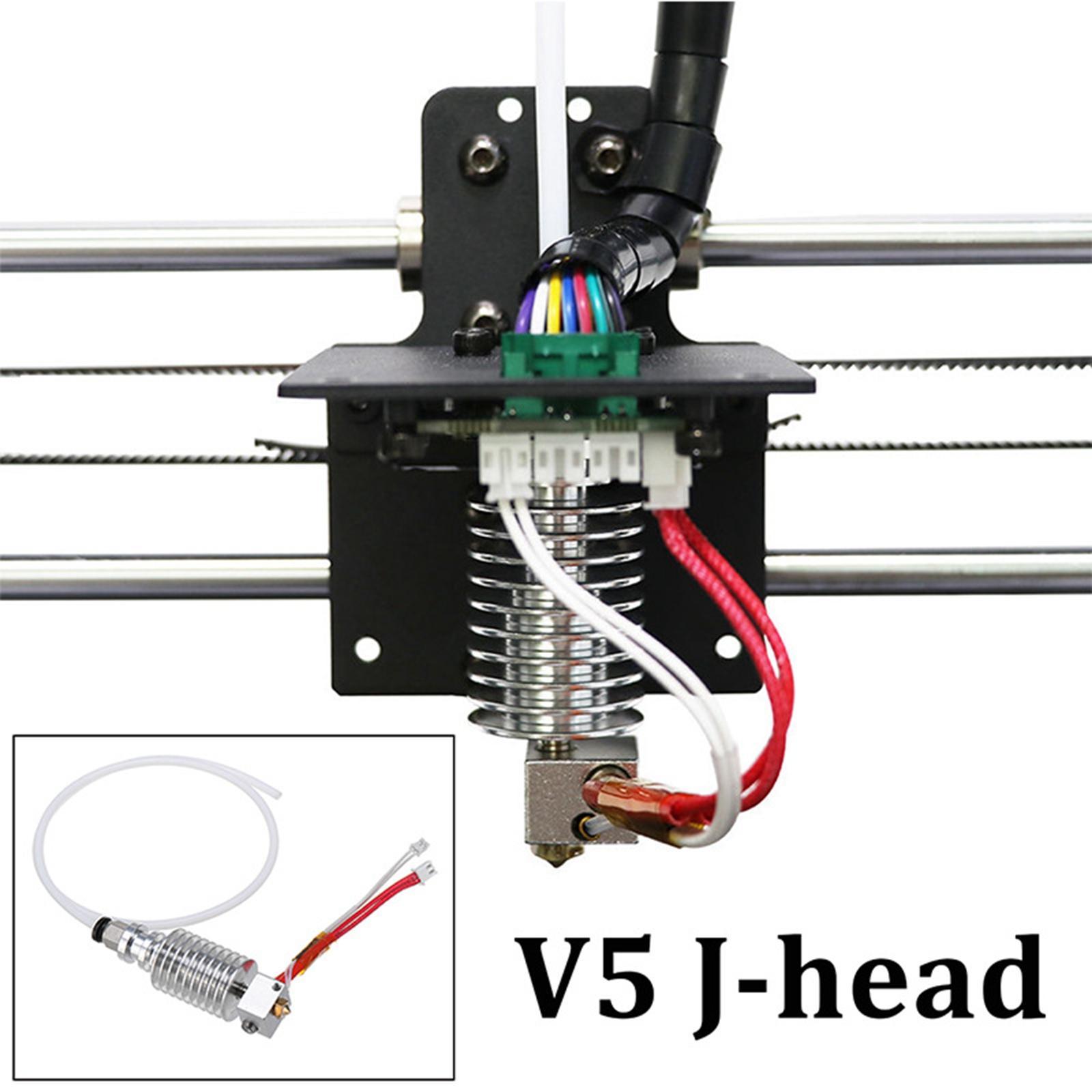 V5 Hot End Extruder Head Kit, 1.75mm 3D Printer Parts, 0.4mm Nozzles Hot End 12V 3D Printing, for i3 MEGA