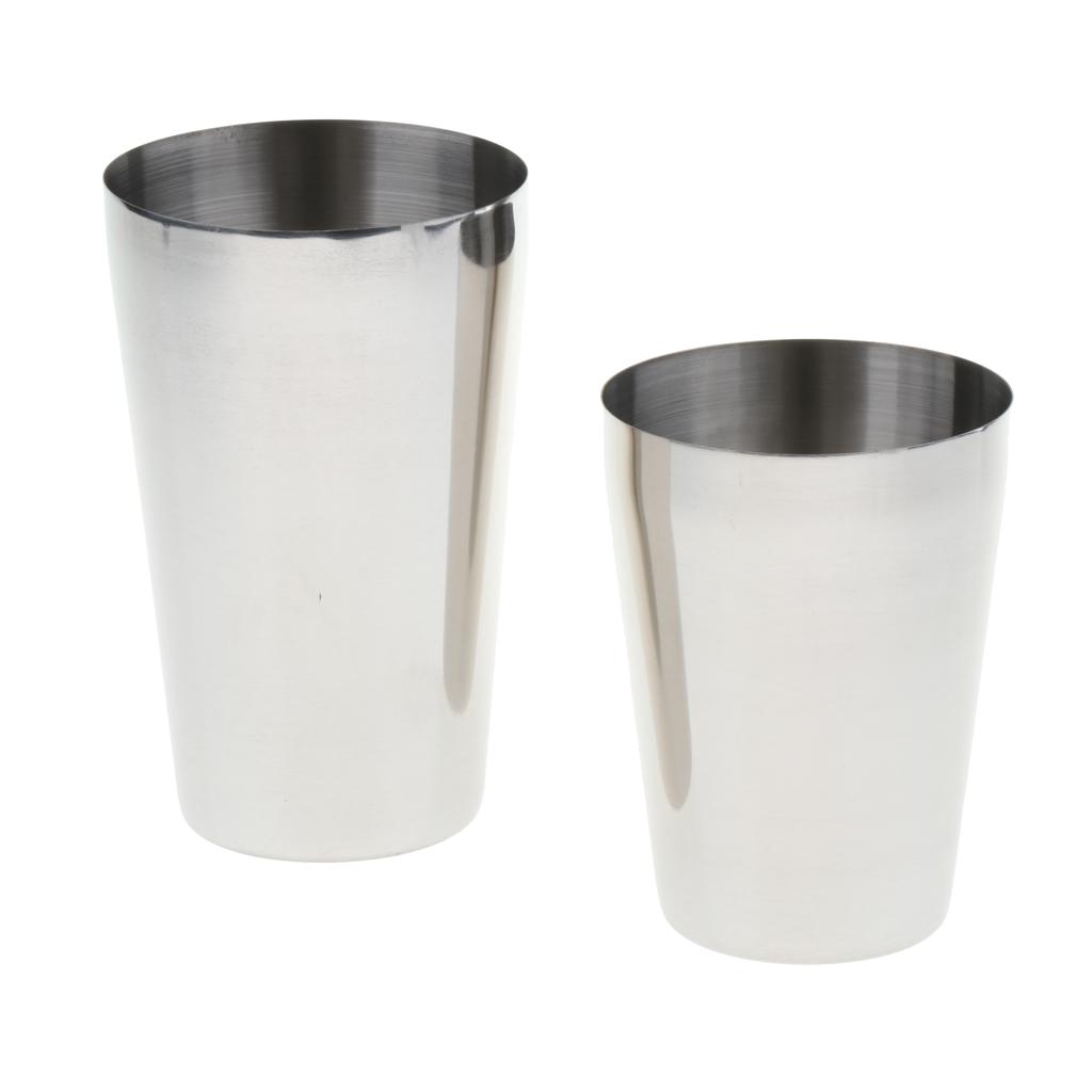 Martini BAR COCKTAIL SHAKER Stainless Steel Boston Mixing Tin Set