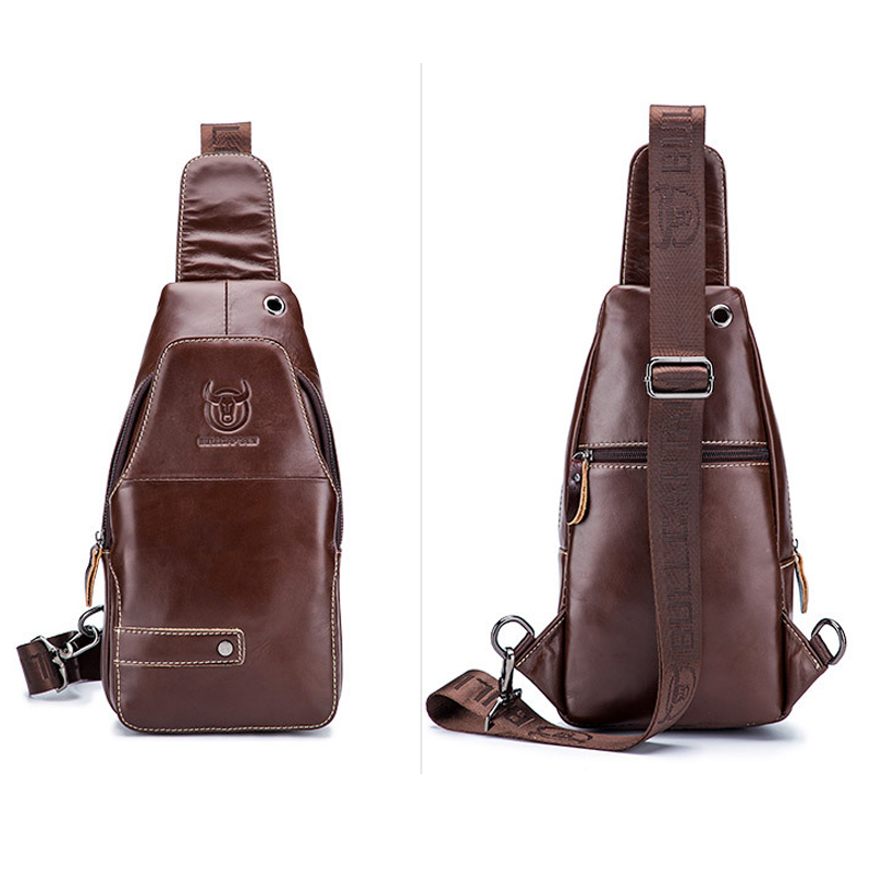 Túi đeo chéo nam DA BÒ THẬT – BEE GEE DCN9092