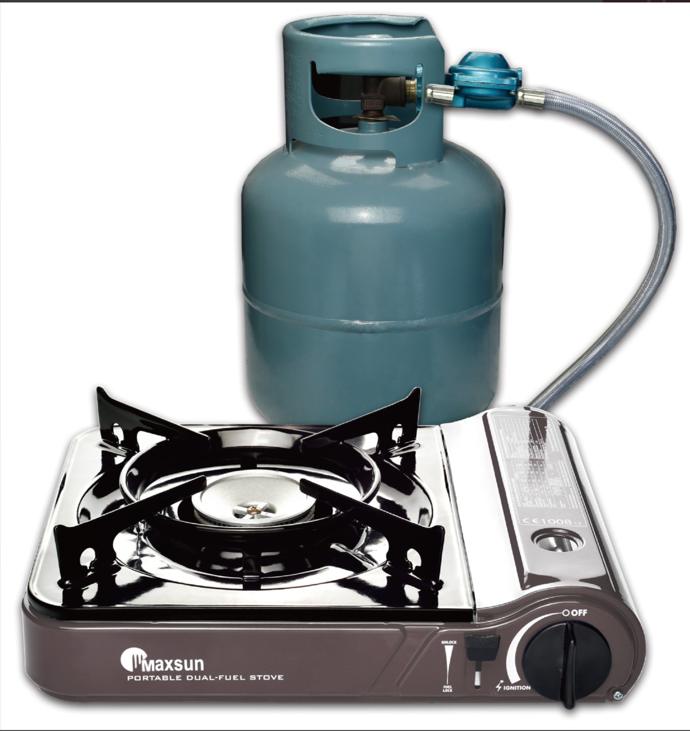 Bếp Ga Mini 2 Chiều Maxsun MS-3800LPG A - Công Suất 2900W, Phủ Sứ Cao Cấp - Hàng chính hãng - Bảo Hành 12 Tháng