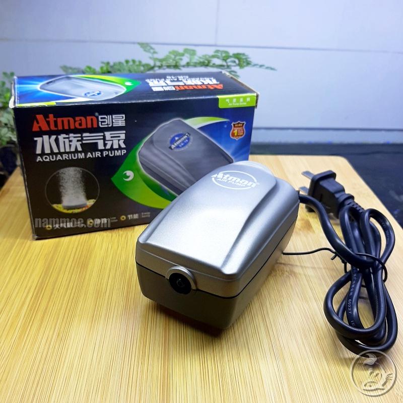 Sủi Oxy ATMAN CR-10 | Máy Sủi Oxy 1 Vòi Siêu Êm - Dùng Cho Hồ Cá Cảnh, Thuỷ Sinh