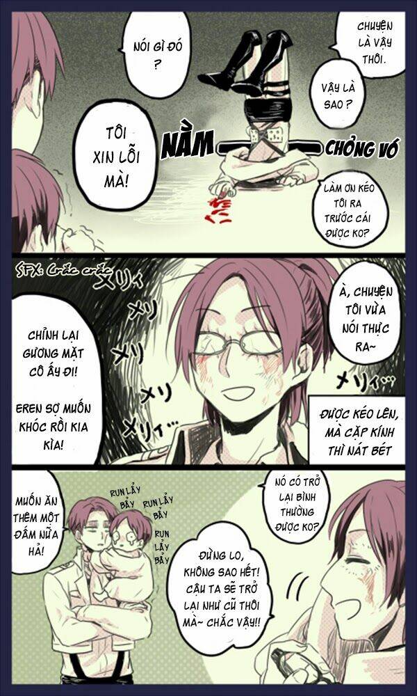 tấn công người khổng lồ - doujinshi eren x mikasa chapter 46 17