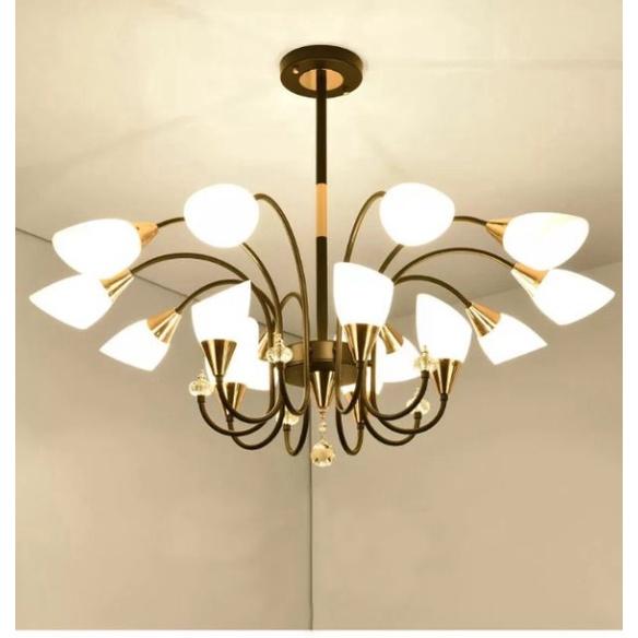 Đèn Chùm Hiện Đại 15 Bóng_có Quà Tặng - CH81768-15 - đèn chùm bông hoa 15 tay