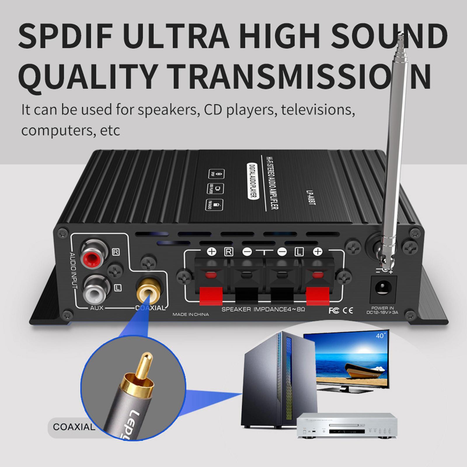 Audio Power 2x30W Lossless Music Channel FM for