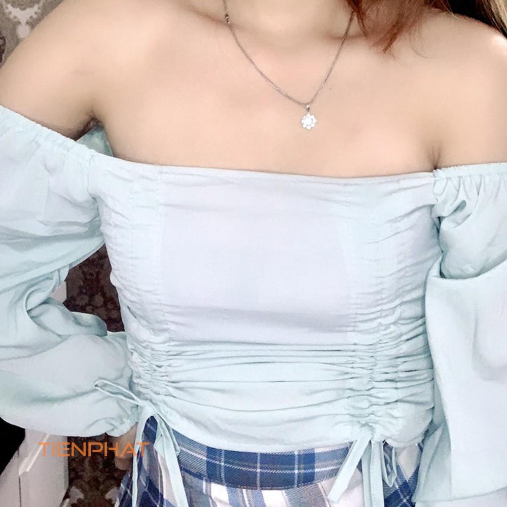 Áo dây rút tay bồng, áo rút dây hai bên tay phồng