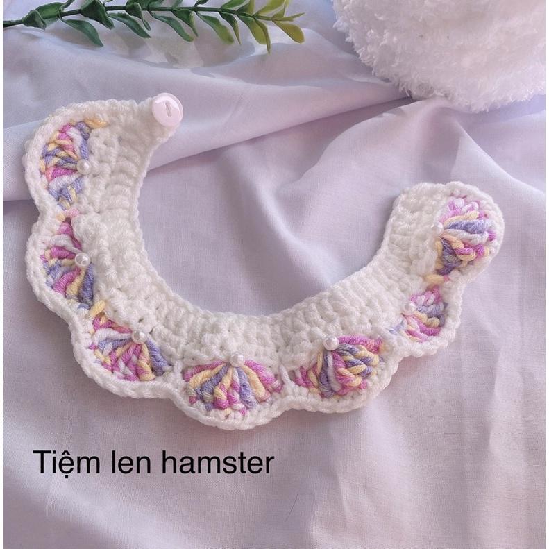 Yếm len ngũ sắc cho mèo, cún, bọ ú