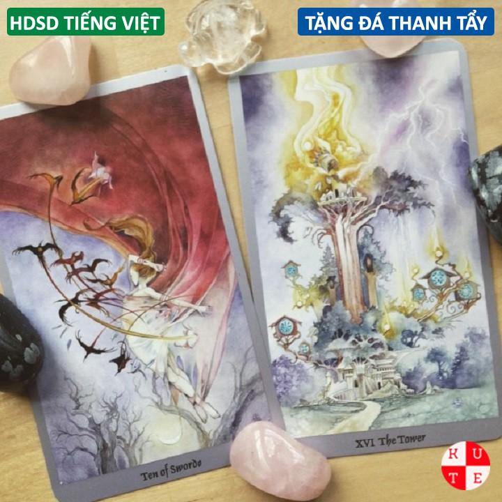 Bài Tarot ShadowScapes 7x11.7 Cm Tặng Đá Thanh Tẩy Và Link Hướng Dẫn Tiếng Việt