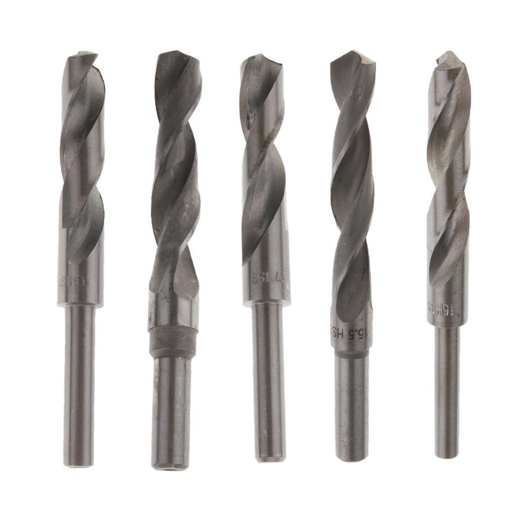 2x1Pc High Speed Steel 1/2 Drill Straight Shank Metal Drill Bit 15mm