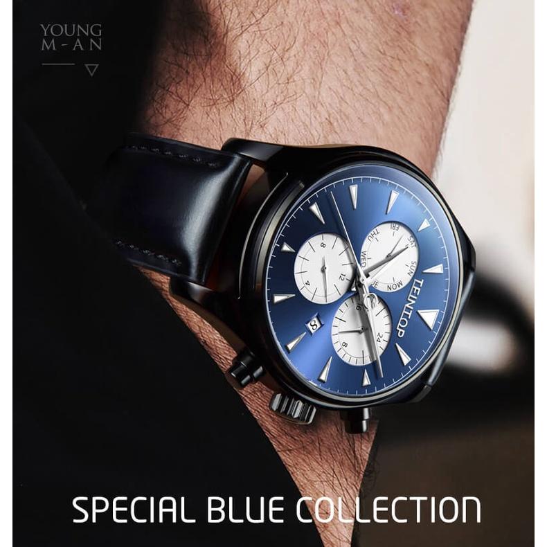 Đồng hồ nam Teintop T7837-3 Chính hãng Mỹ,Fullbox, Kính sapphire ,chống xước,chống nước, Mới 100%,Bảo hành 12 tháng