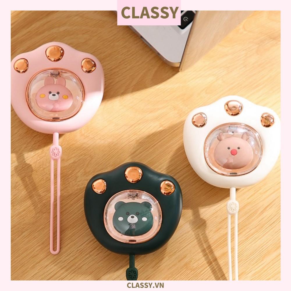 Máy sưởi ấm tay mini Classy sạc bằng USB nhỏ gọn nhiều màu PK1362