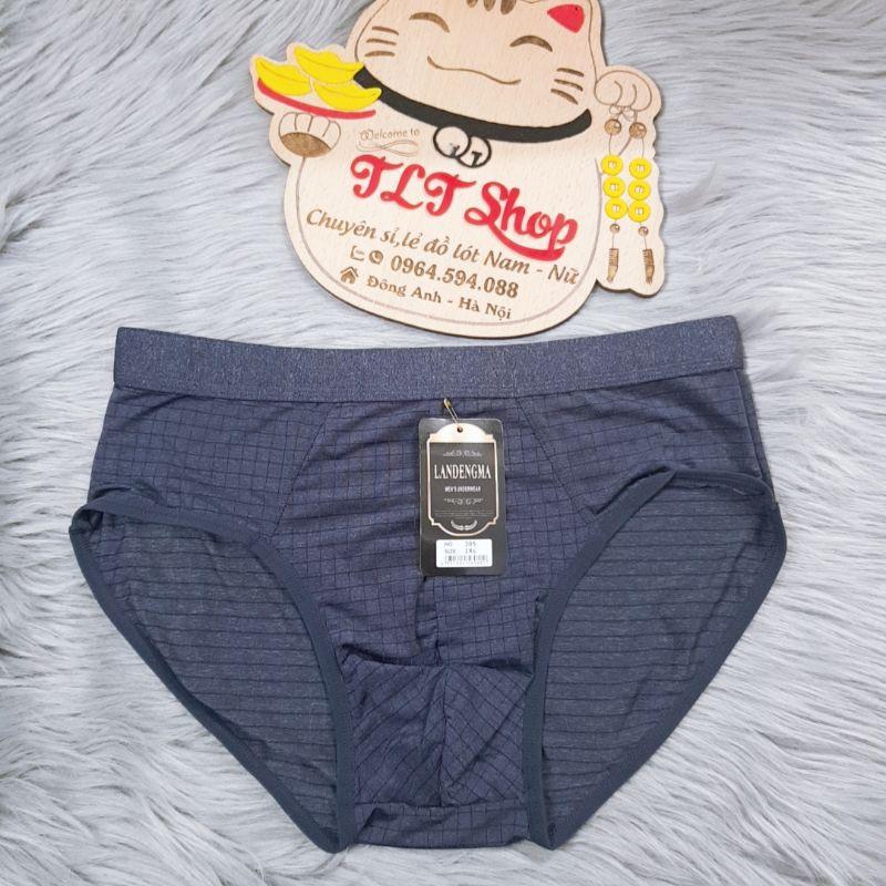 Set 5 Chiếc Quần Sịp Nam Tam Giác Thun Lạnh Thông Hơi Kẻ Mẫu Mới Thấm Hút Thoáng Mát-NEW