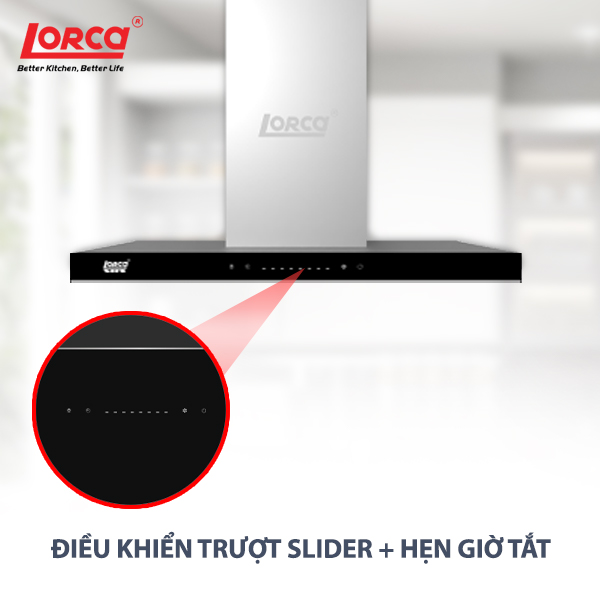 Máy Hút Mùi LORCA TA 6007TM - 70cm - Hàng Chính Hãng Cao Cấp Nhập Khẩu Malaysia Tiết Kiệm Điện Chống Ồn