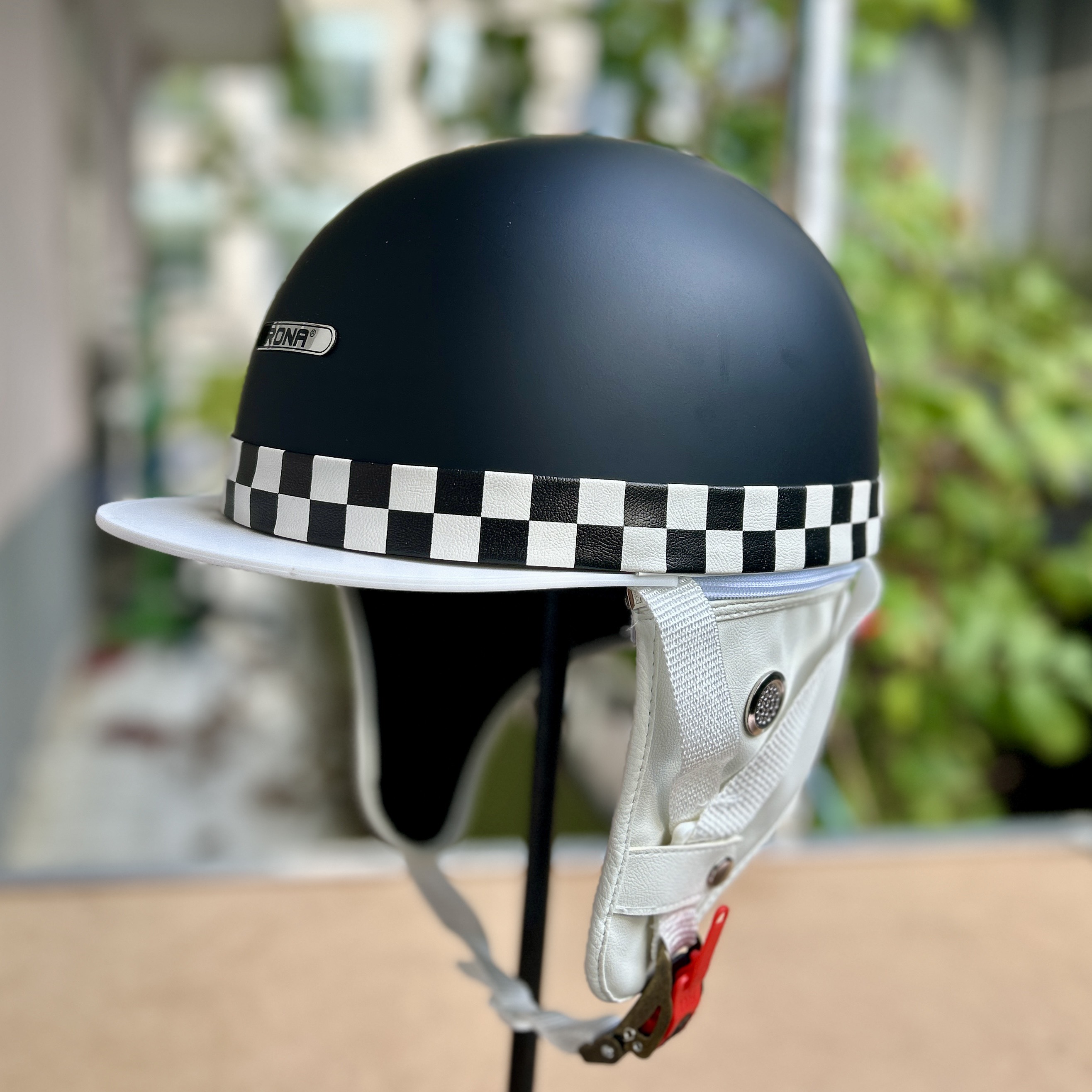 Mũ Bảo Hiểm 1/2 Xe Máy Rona Bosozoku Plus Chính Hãng Phong Cách Vintage Dành Cho Nam Nữ Đi Xe Máy