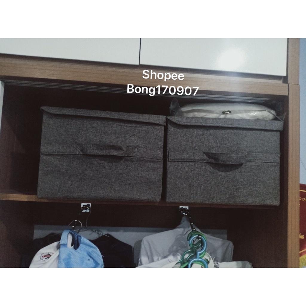 Combo 2 Hộp Đựng đồ Hàn Quốc size lớn 45x34xH24cm