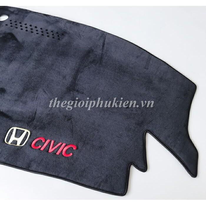 Thảm nhung taplo chống nắng Honda Civic 2016-2019