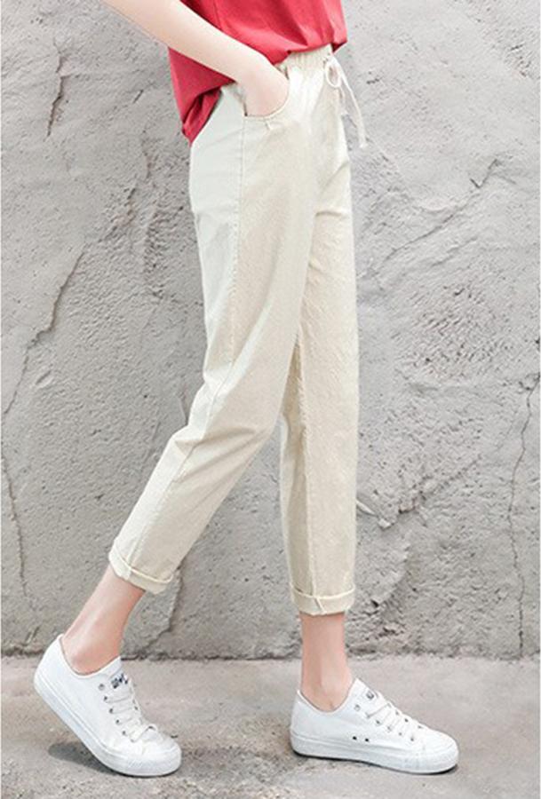 Quần Baggy Nữ Thô Đũi