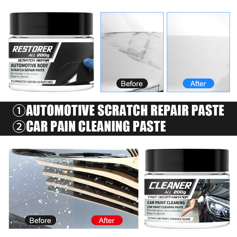 SÁP TẨY VẾT XƯỚC Xe Ô Tô, Kem Xóa Vết Trầy Xe Máy Restorer 200gr | Bảo Vệ Sơn Xe, Xóa Vết Trầy, Thẩm Mỹ
