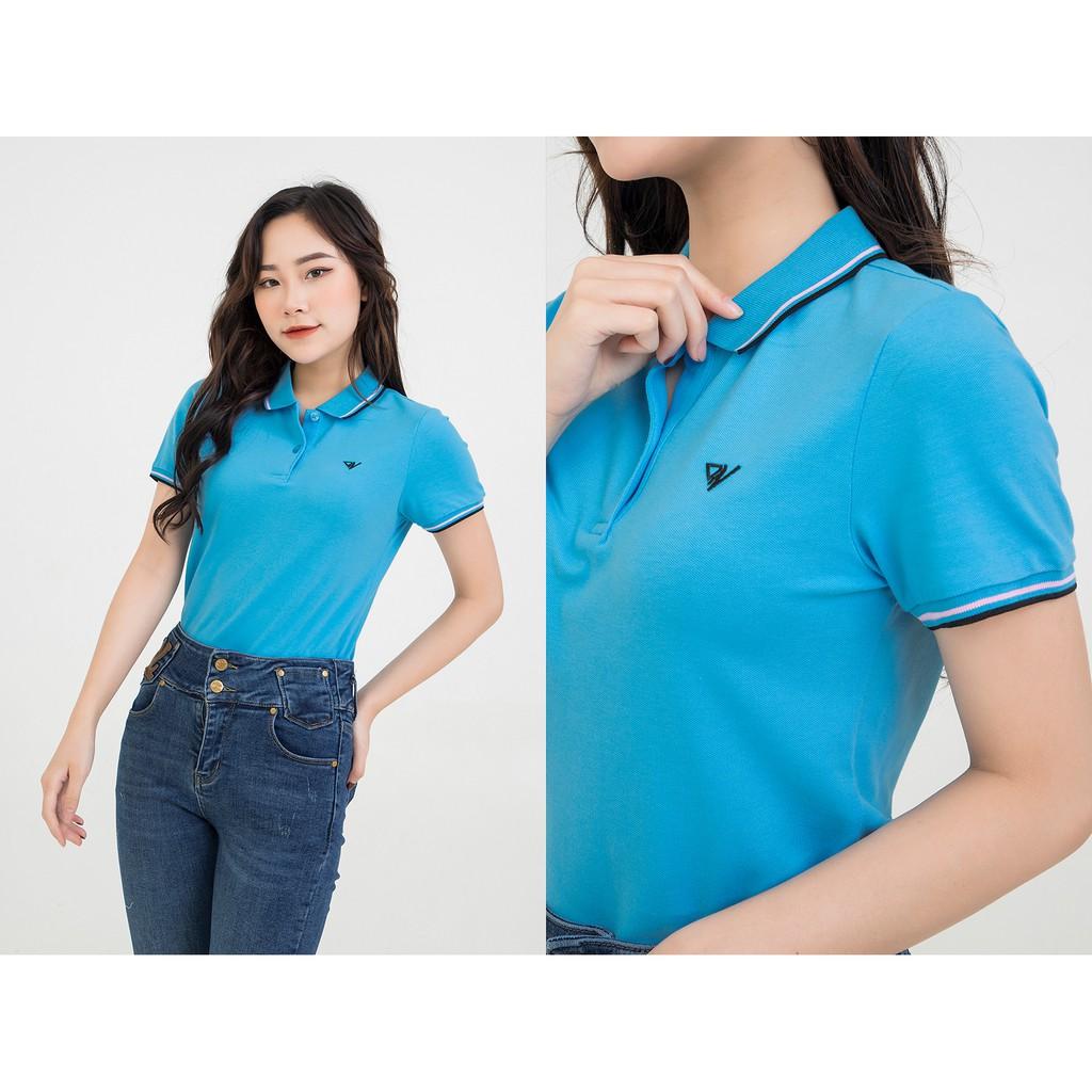 Áo thun polo nữ cao cấp cổ viền chất cotton mềm mịn thấm hút mồ hôi chính hãng DARNELL DN13