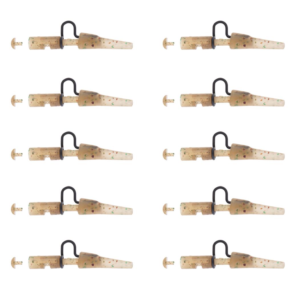 10 Pieces Carp Fishing & Tail Rubber Safety
