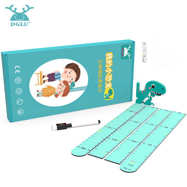 Thước Đo Chiều Cao 3D Dino Kid Hít Nam Châm Từ Tính - Home and Garden