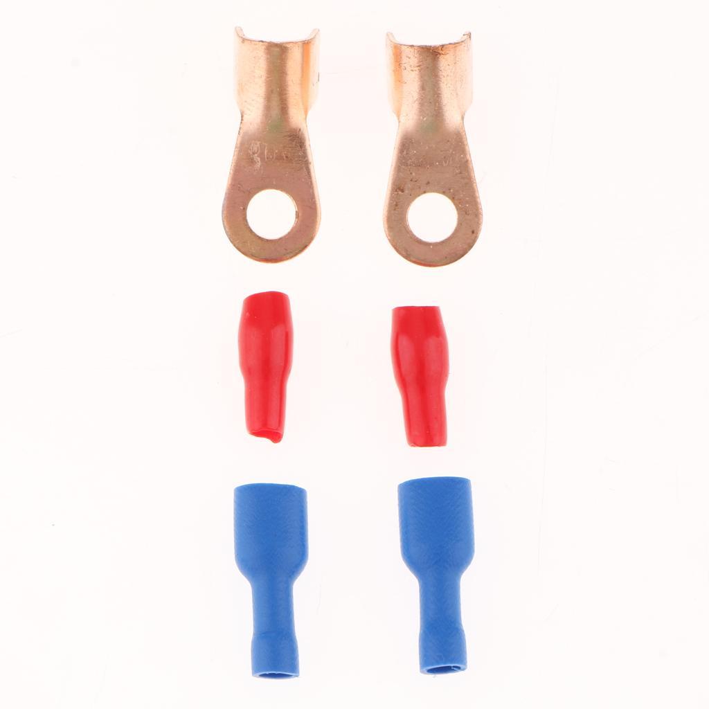 2x High Performance Car SPST Relay 2 Pole 48V 200A + 4 Connection Accessories, Automatic Switch