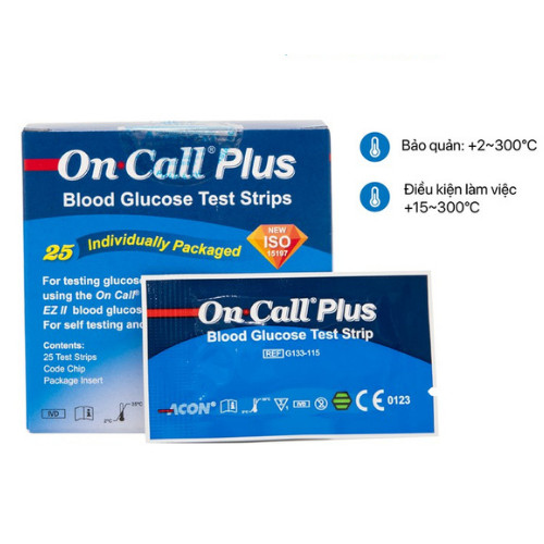 Que thử đường huyết On-call plus (25 que/hộp)